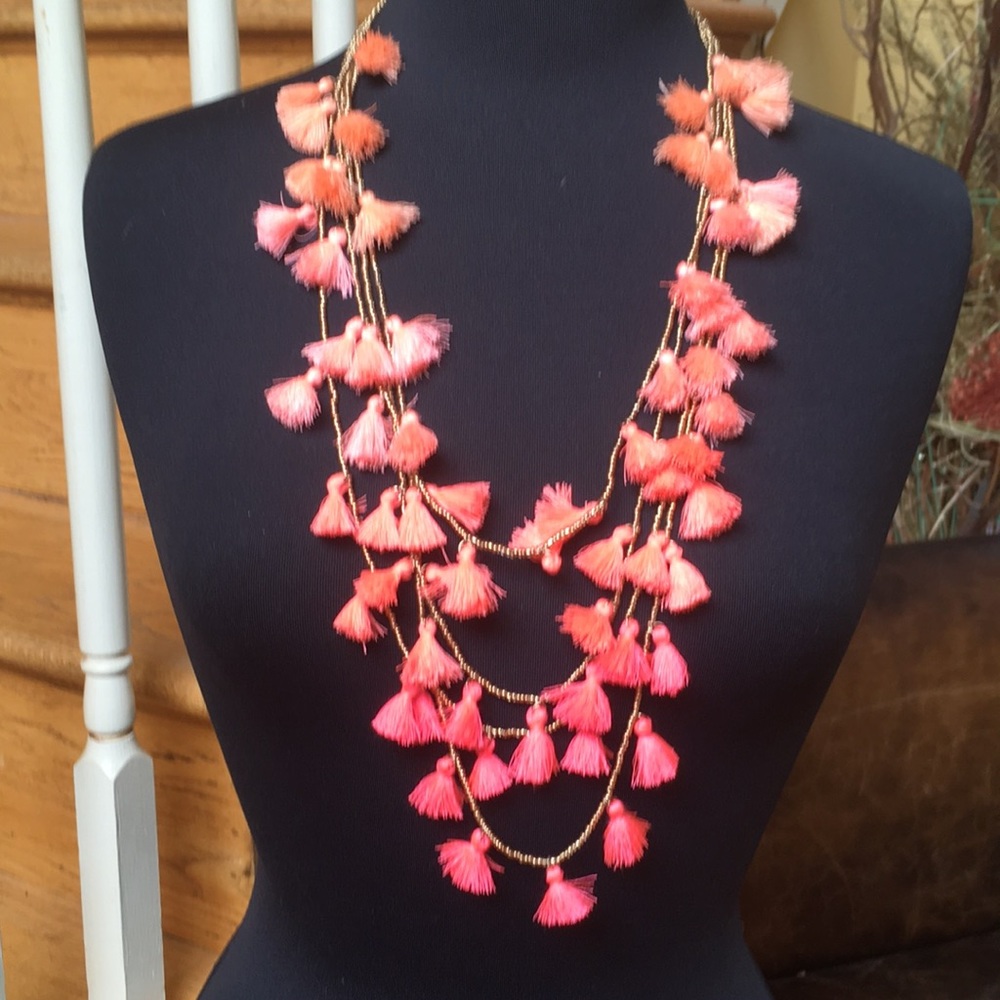 4 Layer tasseled Necklace